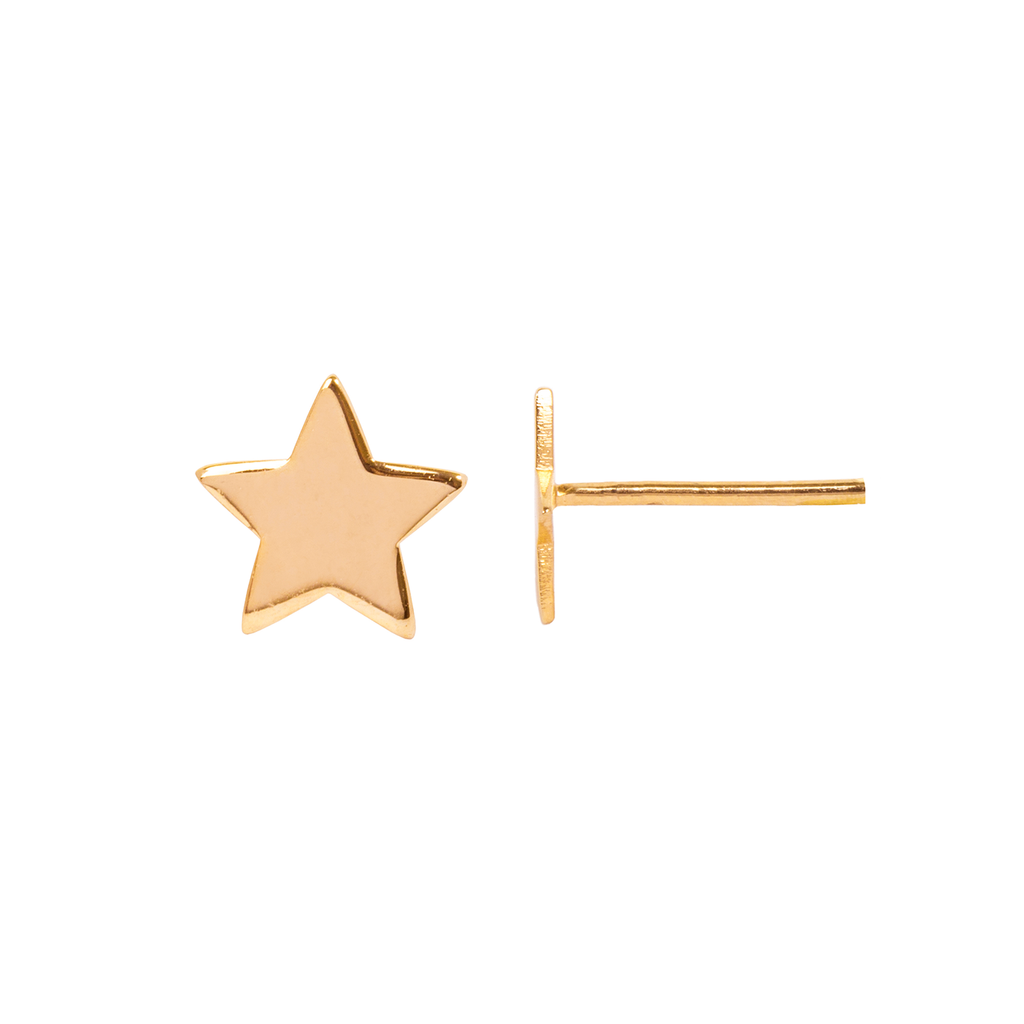 Aretes Mini Estrella Dorado