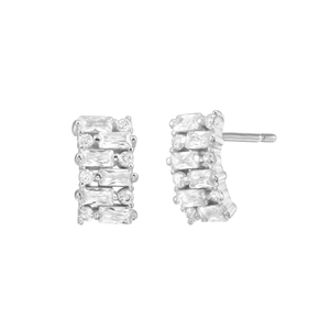 Aretes Dot Dash Plata