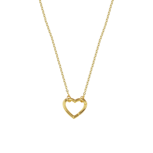 Collar Open Heart Dorado