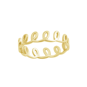 Anillo Doodle Dorado