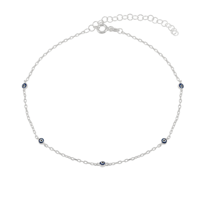 Tobillera Nazar Plata
