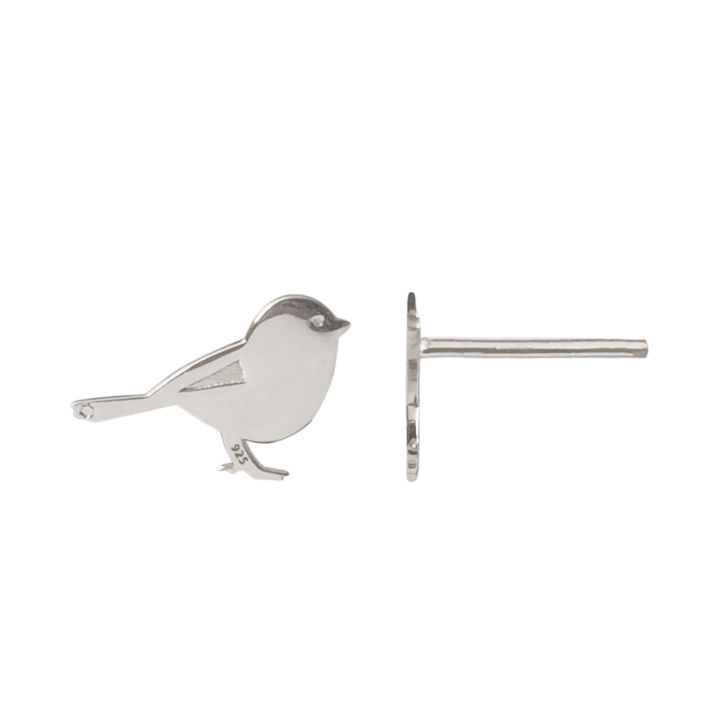 Aretes Pajarito Plata
